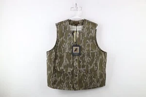 New CC Filson Mens XL Mossy Oak Bottom Land Camouflage Twill Cruiser Vest - Picture 1 of 15