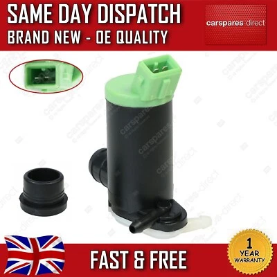 PEUGEOT PARTNER 1996-2015 DUAL TWIN OUTLET WINDSCREEN WASHER PUMP - Image 1 of 4