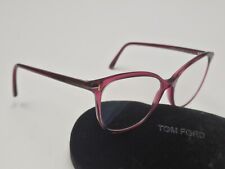 Tom Ford Maroon Red Fashion  Designer Glasses Frames Made in Italy Case