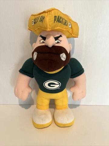 1996 Stuffins Green Bay Packers Cheese Head Plush Vintage NFL Memorabilia Rare Cover