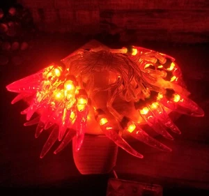 Boho Red Chili Pepper 30 LED String Lights Flash Steady RV Wreath Patio 8 Ft JAR - Picture 1 of 7