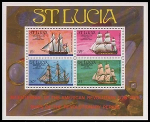 Santa Lucía 1976 - Mi-Nr. Mi.Nr. Bloque 8 ** - MNH - Barcos / Envíos - Imagen 1 de 1