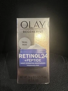 OLAY REGENERIST Retinol 24 + Peptide Night Hydrating Facial Moisturizer .5 fl oz - Picture 1 of 2