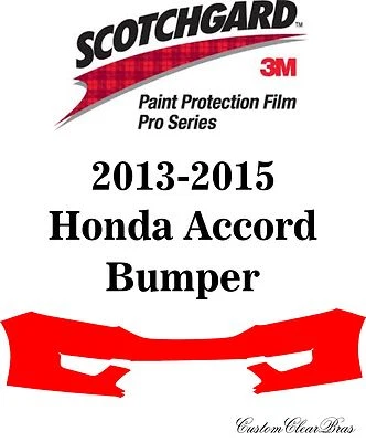 Película de protección de pintura 3M Scotchgard serie Pro para Honda Accord 2013 2014 2015 Foto 1 de 3