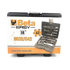 Set Chiavi a Bussola Beta assortimento 42 Pezzi Cricchetto inserti avvitatore - Imagen 1 de 11
