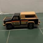 VINTAGE TONKA 7" TOY PICKUP TRUCK BLACK & BROWN With Camper Shell Nice ￼