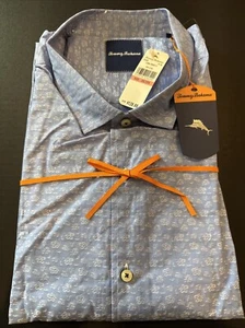 Neu mit Etikett 3XL Tommy Bahama LS Button-Down Hemd Floral Firenze Lt Sky - Bild 1 von 2