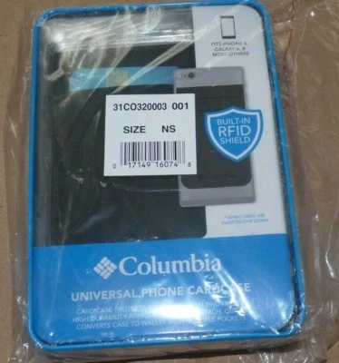 NUEVA COLUMBIA Funda Universal para Tarjeta de Teléfono - iPhone 6 Galaxy 6 más otras NUEVA CON ETIQUETAS Foto 1 de 2
