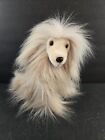 Aurora Purely Luxe Cream Afghan Hound Puppy Dog Plush 10" Realistic Stuffed Toy