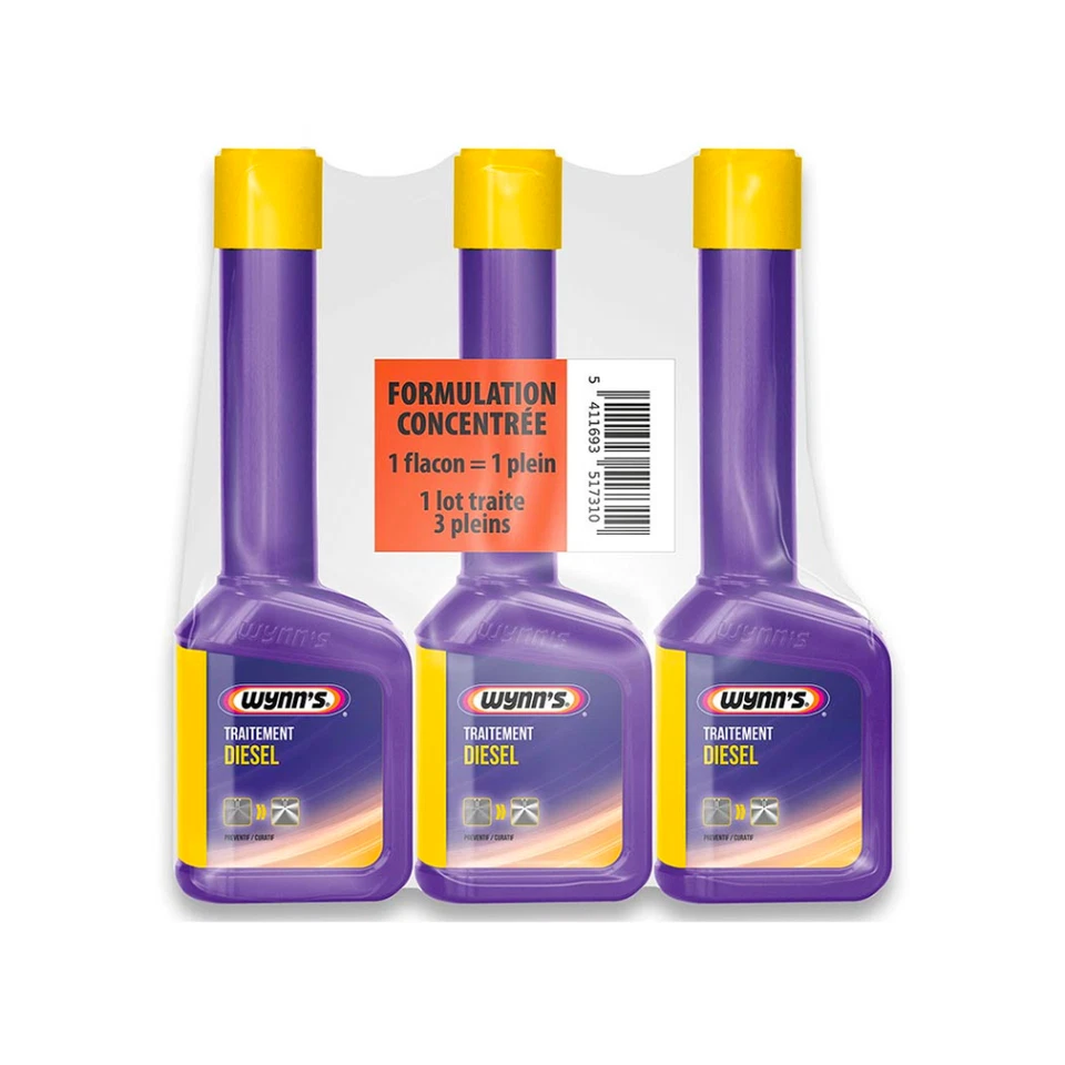 Traitement diesel Wynn’s, pack 3 produits (3x125 ml)