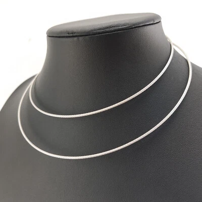 ⭐ Pierre Lang Halskette Collier Anhänger Strick Kette Perle Magnet Silber 209 ⭐ - Bild 1 von 3