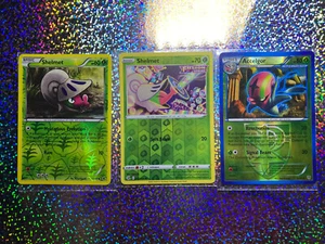 Pokemon TCG Reverse Holo: Plasma Blast 8/101 Accelgor; 11/101 & 013/264 Shelmet - Picture 1 of 14