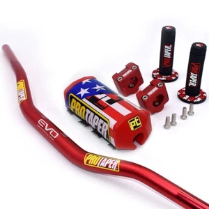 ProTaper Handle Bike Fat Bar Handlebars 1 1/8'' Grips Pad Motorcycle Bars - Picture 1 of 5