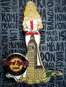 VESTIDO PAISAJE URBANO EN LÍNEA SERIE INGLATERRA BIG BEN WESTMINSTER NIÑA Hard Rock Café PIN - Imagen 1 de 1