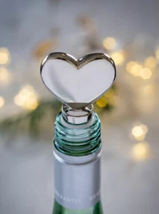 Silvery Heart Bottle Stopper - Just Gorgeous!! ❤️ - Picture 1 of 3