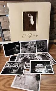 Vintage 50er Jahre ganzes Hochzeit Event Fotoalbum 23 Bilder 8x10 Candid Shots 22 - Bild 1 von 15