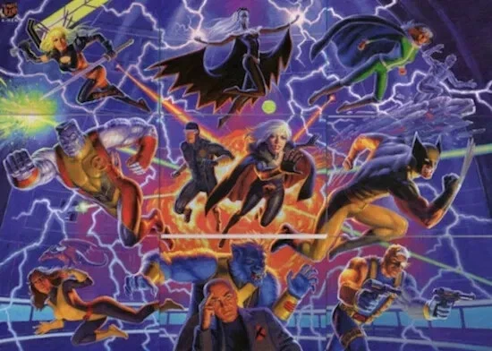 2018 Fleer Ultra X-Men Complete Team Puzzle 3X3 Connected Images set #1-#9 - Image 1 of 1