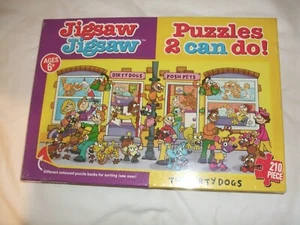 Dirty Dogs Posh Pets 210 Piece Puzzles 2 Can Do. Unused box has slight dents in - Picture 1 of 2