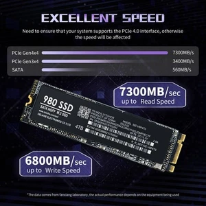 1T/2T/4T Intelligente Temperaturkontrolle 980 PCIe 4.0 NVMe M.2 Festplatten-SSD - Afbeelding 1 van 28