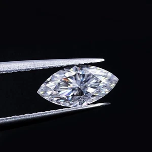 Diamante Blanco Natural 2.00 CT Forma Marquesa VVS1 Claridad Grado D Certificado. - Imagen 1 de 11