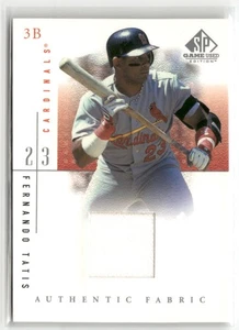 2001 SP Game Used Edition #FTa Fernando Tatis Authentic Fabric ☘️138 - Bild 1 von 2