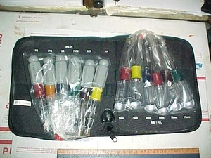 Craftsman NOS 12-teiliges Sae & metrisches Mutterndreher-Set mit Tasche Made in USA unbenutzt - Bild 1 von 4