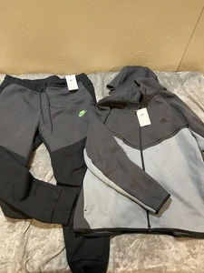 Nike Men's Tech Fleece 2XL XXL Multicolor Sweat Suit Full Zip Hoodie Jogger Pant - Picture 1 of 6