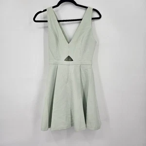 Alice + Olivia Nina Fit & Flare Minikleid Cutout Mintgrün Größe 0 - Bild 1 von 6