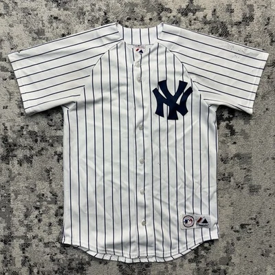 Vintage Mens Jersey Majestic New York Yankees MLB Baseball Derek Jeter #2 - Image 1 of 4