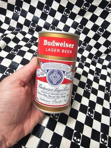 Birra Budweiser Vintage Collezione Hamilton #0841 Flat Top Can Replica 1950 - Foto 1 di 3