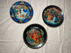 Vintage 3er Set Russische Märchen Sammelteller Deko 1988-1992 - Bild 1 von 7