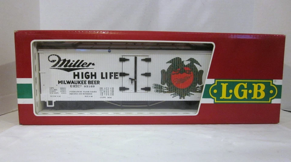 LGB 4072: MILLER HIGH LIFE Beer Reefer NIB w/Sleeve - Image 1 of 4