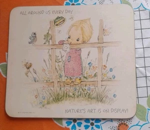 Vintage Betsey Clark Table Mats Clover Leaf Cork Placemats - Picture 1 of 13