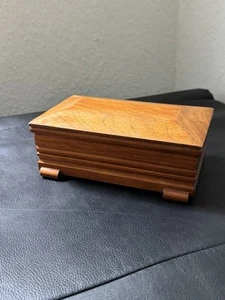 Mahagoni Holz  Schatulle antik - Bild 1 von 8