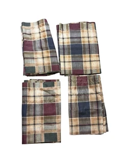 Country Curtains Plaid Valances Set of 4 Curtron Farmhouse Cottage - Picture 1 of 7