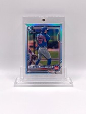 Pete Crow-Armstrong 2021 Bowman Chrome RARE SKY BLUE REFRACTOR Rookie RC #BDC-12