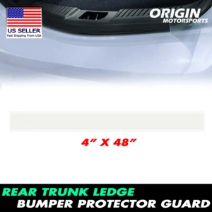 4"x48" Rear Car Bumper Guard Trunk Ledge Deck Anti-Scratch Protector Cover Film - Picture 1 of 6