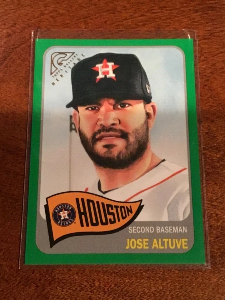 JOSE ALTUVE 2019 GALLERY SP GREEN HERITAGE INSERT #’D119/250 ASTROS - Image 1 of 1