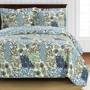 Elena übergroßes Coverlet Set Luxus Mikrofaser bedruckt Quilt moderne Bettwäsche - Bild 1 von 4