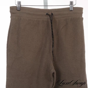 Felpa jogger Alexander Wang verde nocciola kaki rovesciata ringspun nuova con etichette S - Foto 1 di 8