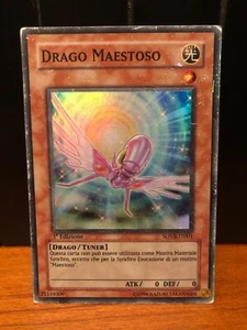 CARTA YU-GI-OH! DRAGO MAESTOSO SOVR-IT001 SUPER RARA ITA 1°EDIZIONE - Imagen 1 de 2