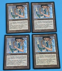 SET OF 4 MTG Magic The Gathering Elven Lyre Fallen Empires NM Near Mint Artifact - Picture 1 of 4