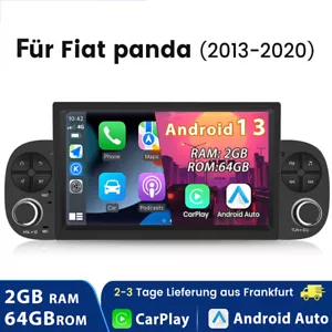Carplay Android13 7" Autoradio Für Fiat Panda 2012-2020 GPS Navi WIFI DAB 2+64GB - Bild 1 von 12