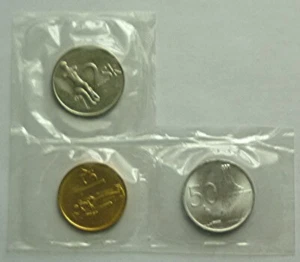 1993 SLOVAKIA - 5BU UNC SET (3) - 50 HALERU, 1 & 2 KORUN - SEALED - Picture 1 of 3