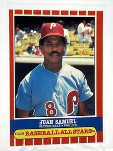 1987 Fleer Baseball All Stars Juan Samuel Baseball Card #39 Mint FREE SHIPPING - Picture 1 of 3