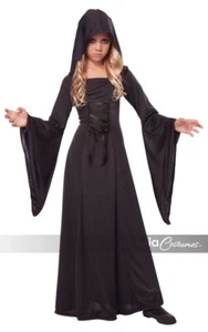 Girls Hooded Sorceress Vampiress Robe - Picture 1 of 2