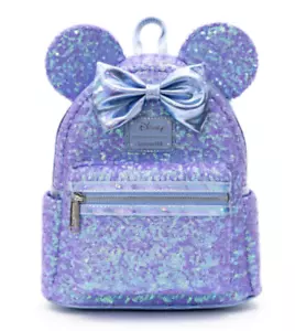 Loungefly Disney Minnie Mouse Celebration Sequins Mini Backpack PALM Presale! - Picture 1 of 3
