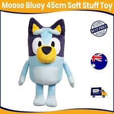 Moose Bluey 46cm Standing Large Soft Plush/Stuff Toy/Dog Kids/Toddler 3y+ Blue