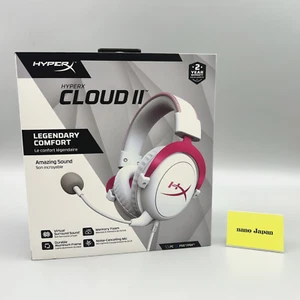 HyperX Cloud II Pink Gaming Headset 7.1 Virtual Surround Sound 4P5E0AA Used JP - Picture 1 of 22