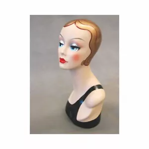 Adult Fiberglass Female Mannequin Vintage Artistic Costume Painted Head Display - Picture 1 of 3